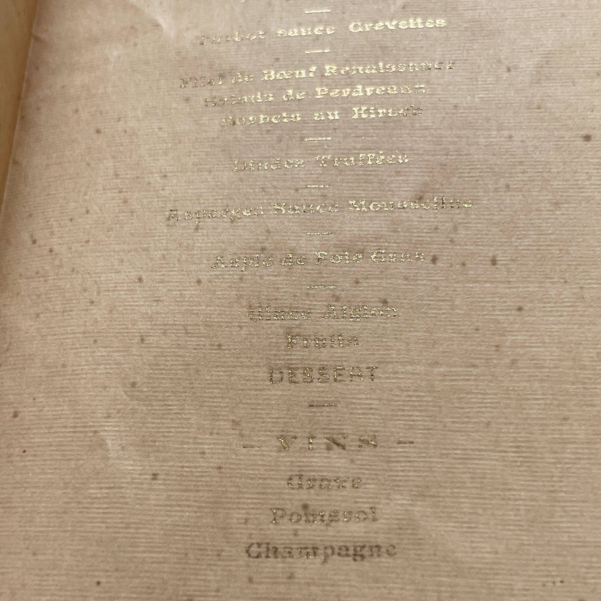 1900s - Exquisite French Menu Card - Elegant 1909 Dinner - Vintage Culinary Experience - Historical Fine Dining Memorabilia