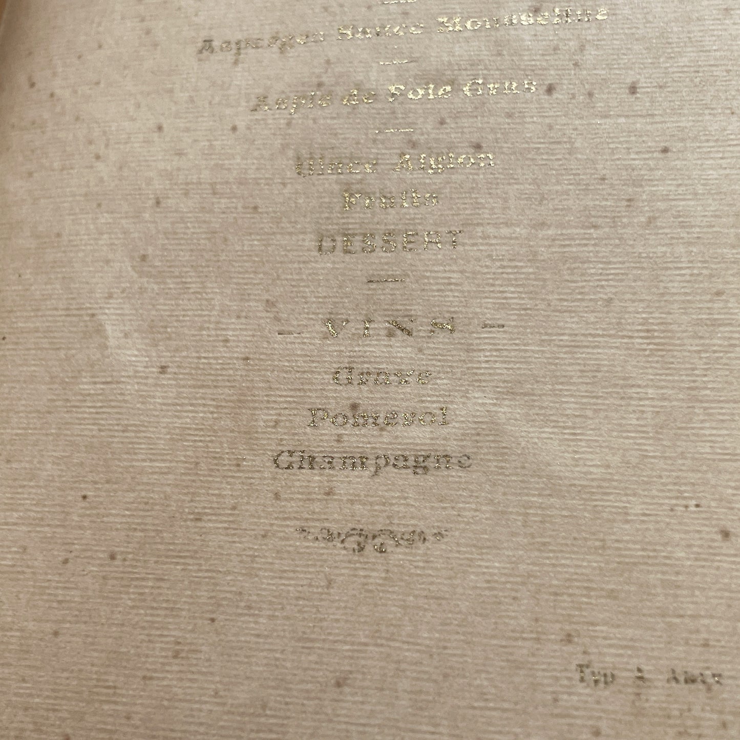 1900s - Exquisite French Menu Card - Elegant 1909 Dinner - Vintage Culinary Experience - Historical Fine Dining Memorabilia