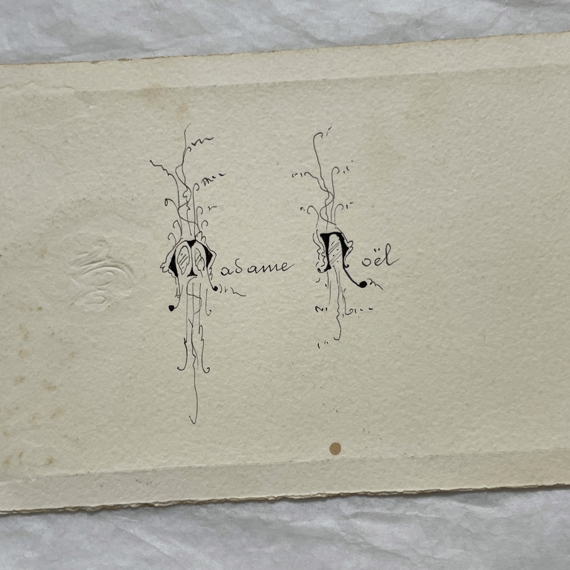 1900s - Exquisite French Menu - Hand-Written Elegant Dining Card - September 25, 1909 - Formal Meal Presentation