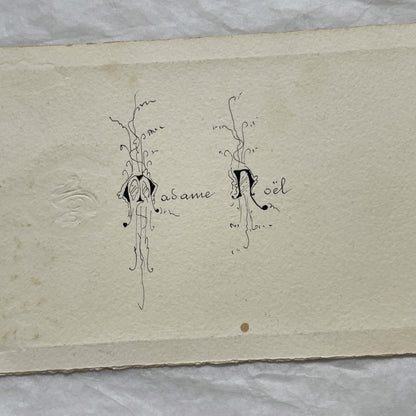 1900s - Exquisite French Menu - Hand-Written Elegant Dining Card - September 25, 1909 - Formal Meal Presentation