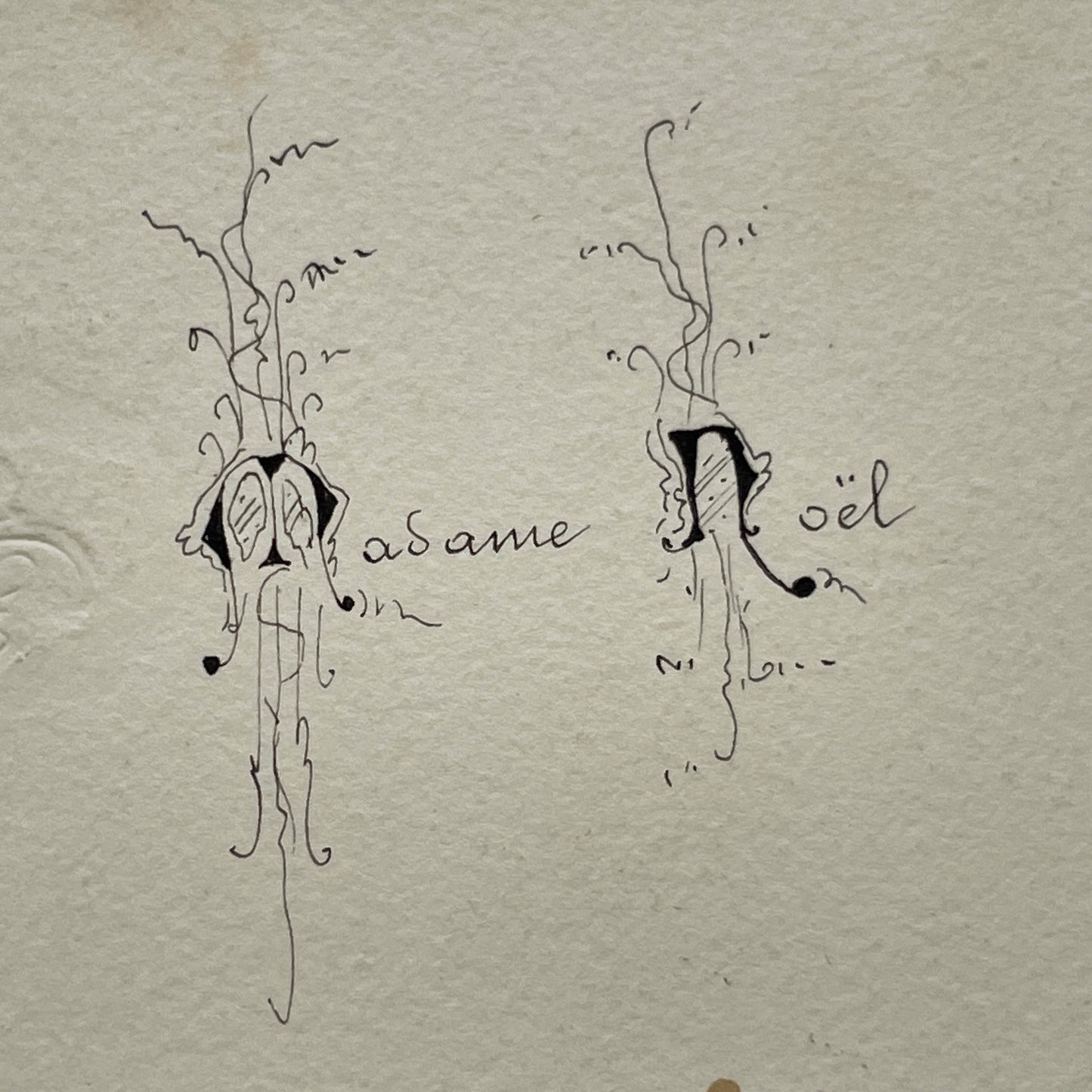 1900s - Exquisite French Menu - Hand-Written Elegant Dining Card - September 25, 1909 - Formal Meal Presentation