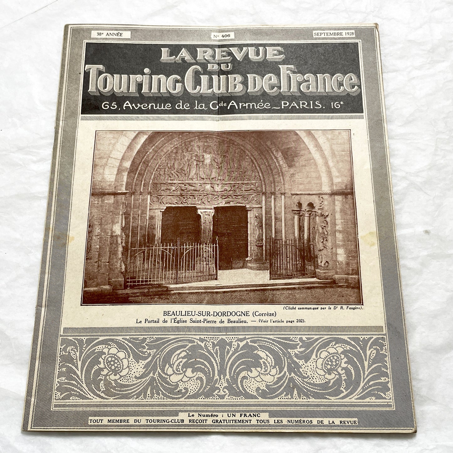 1920s - La Revue du Touring Club de France - Vintage French Magazine - Travel, Tourism & Automobilia - Original Issue