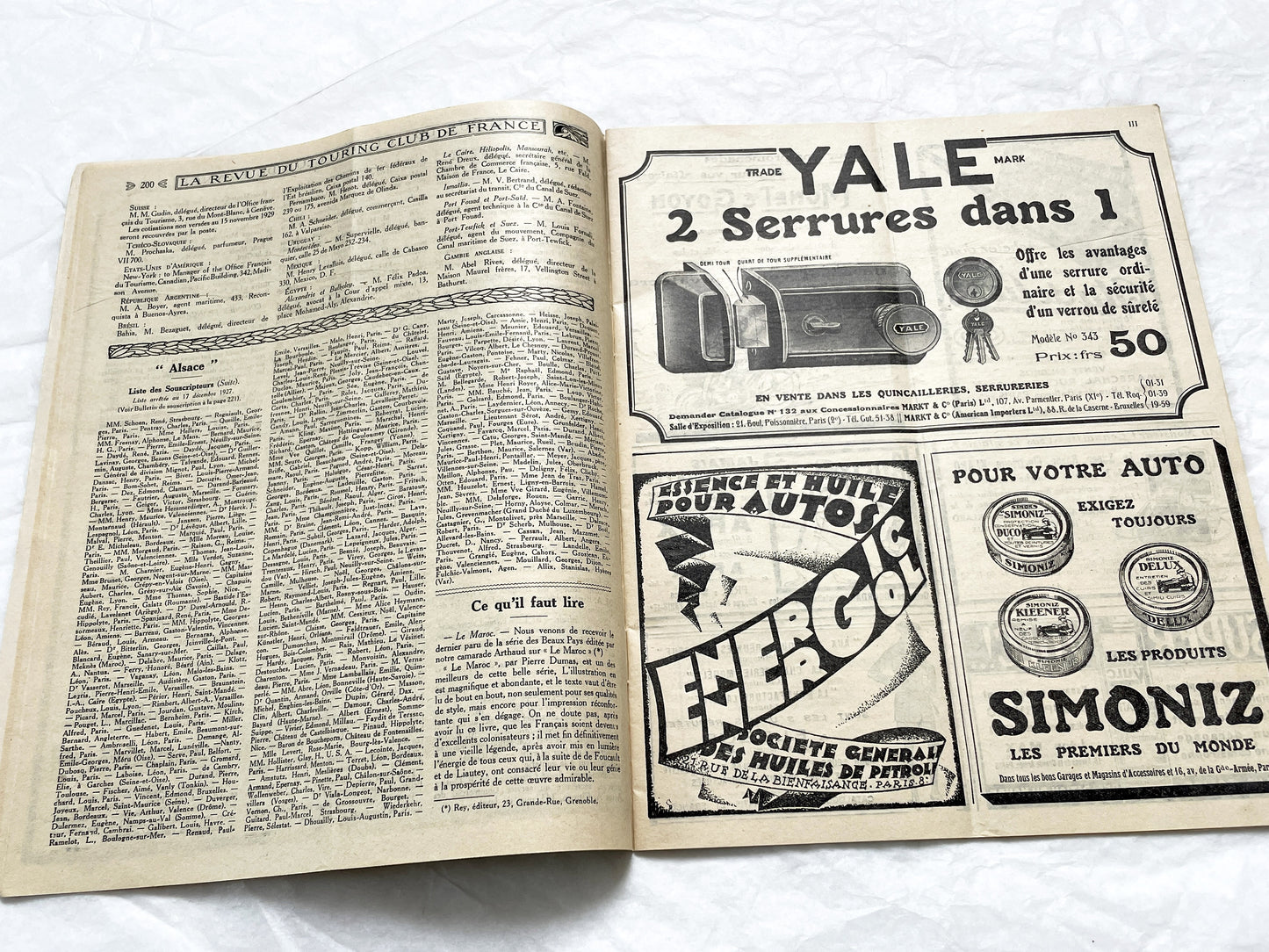 1920s - La Revue du Touring Club de France - Vintage French Magazine - Travel, Tourism & Automobilia - Original Issue