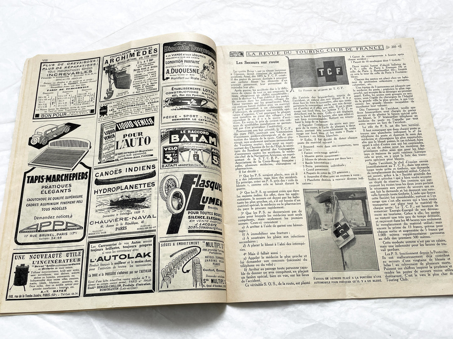 1920s - La Revue du Touring Club de France - Vintage French Magazine - Travel, Tourism & Automobilia - Original Issue