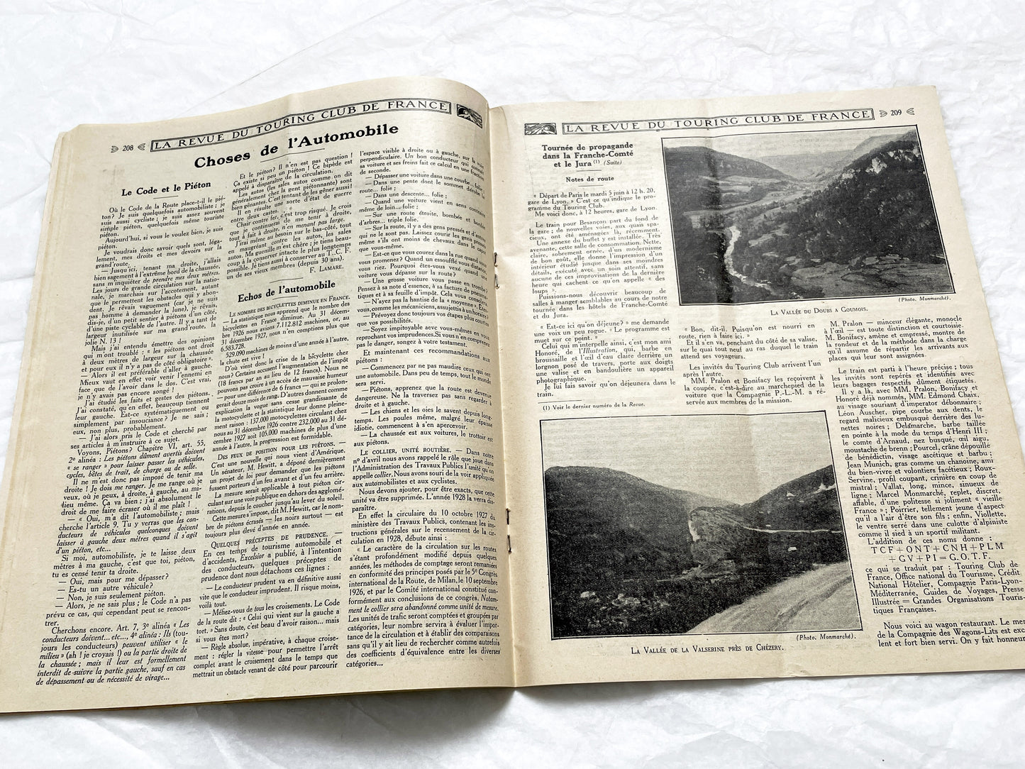 1920s - La Revue du Touring Club de France - Vintage French Magazine - Travel, Tourism & Automobilia - Original Issue