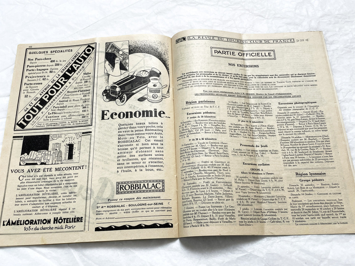 1920s - La Revue du Touring Club de France - Vintage French Magazine - Travel, Tourism & Automobilia - Original Issue