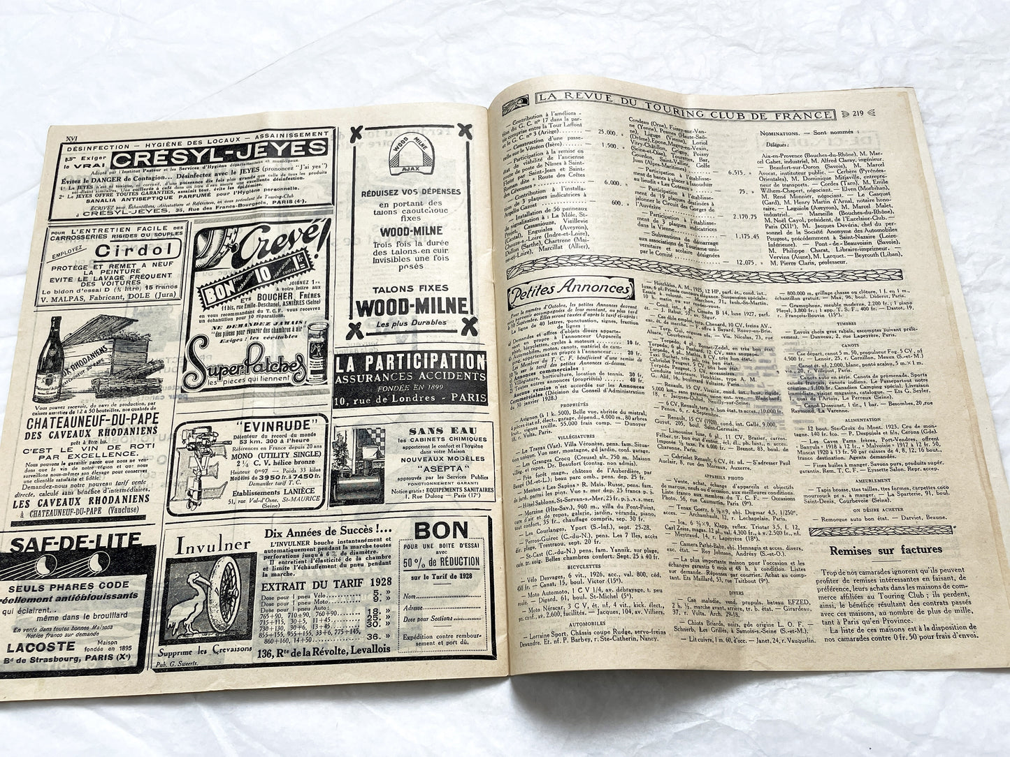 1920s - La Revue du Touring Club de France - Vintage French Magazine - Travel, Tourism & Automobilia - Original Issue