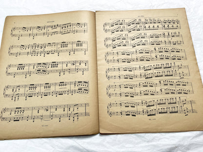 Late 19th century - Salon Piece for Piano Four Hands – Tito Mattei, Op. 21 bis – 19th Century Sheet Music (Alphonse Leduc, Paris)