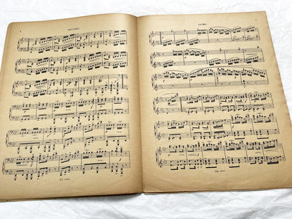 Late 19th century - Salon Piece for Piano Four Hands – Tito Mattei, Op. 21 bis – 19th Century Sheet Music (Alphonse Leduc, Paris)