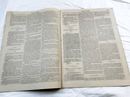 1860s - Stunning newspaper "Le monde illustré" with beautiful engravings - French weekly journal from 1865 - 16 pages