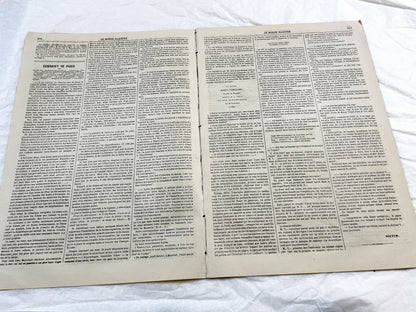 1860s - Stunning newspaper "Le monde illustré" with beautiful engravings - French weekly journal from 1865 - 16 pages