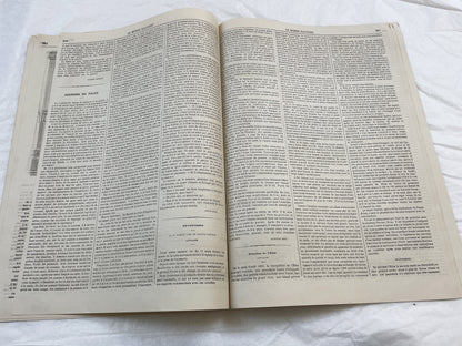 1860s - Stunning newspaper "Le monde illustré" with beautiful engravings - French weekly journal from 1865 - 16 pages