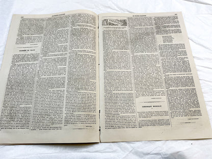 1860s - Stunning newspaper "Le monde illustré" with beautiful engravings - French weekly journal from 1865 - 16 pages