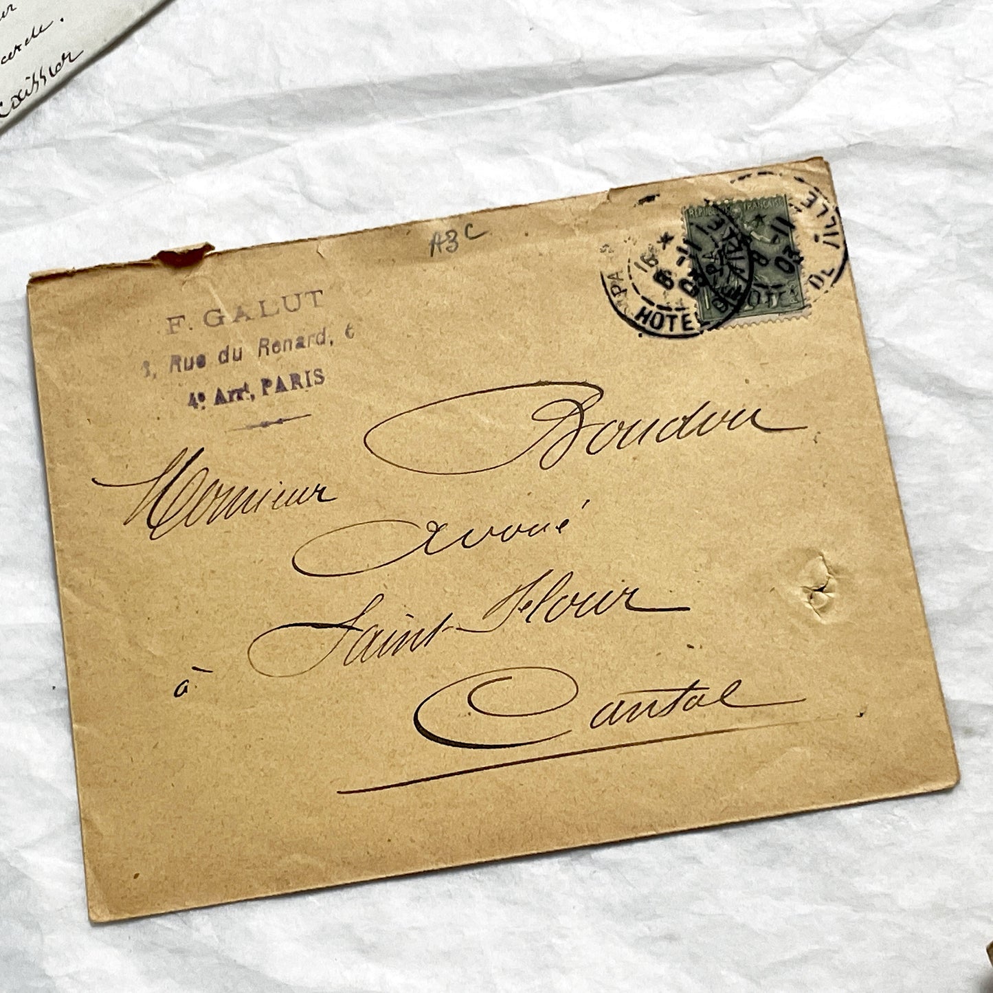 1910s - Lot of 10 Vintage French Envelopes – 1910s/1920s Ephemera for Junk Journals, Collage & Paper Crafts