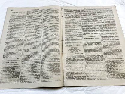 1860s - Stunning newspaper "Le monde illustré" with beautiful engravings - French weekly journal from 1865 - 16 pages