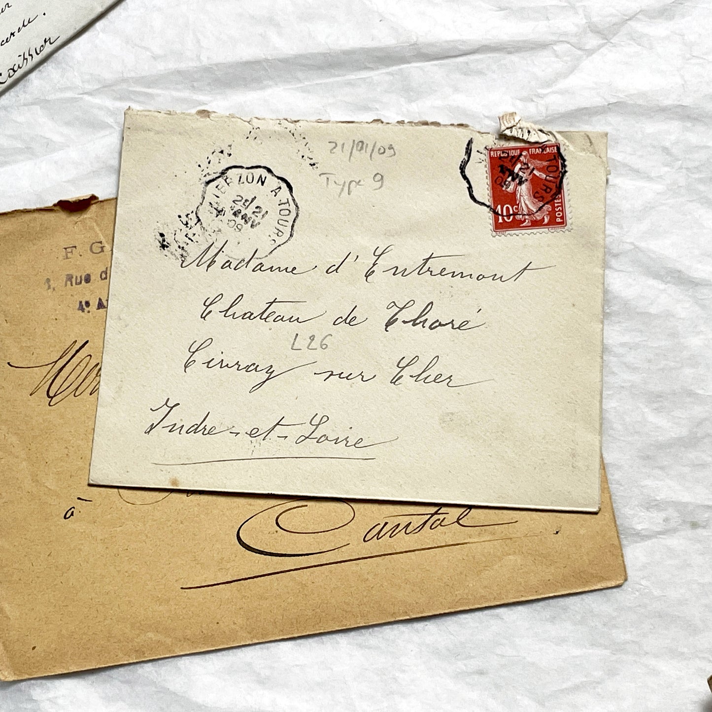 1910s - Lot of 10 Vintage French Envelopes – 1910s/1920s Ephemera for Junk Journals, Collage & Paper Crafts