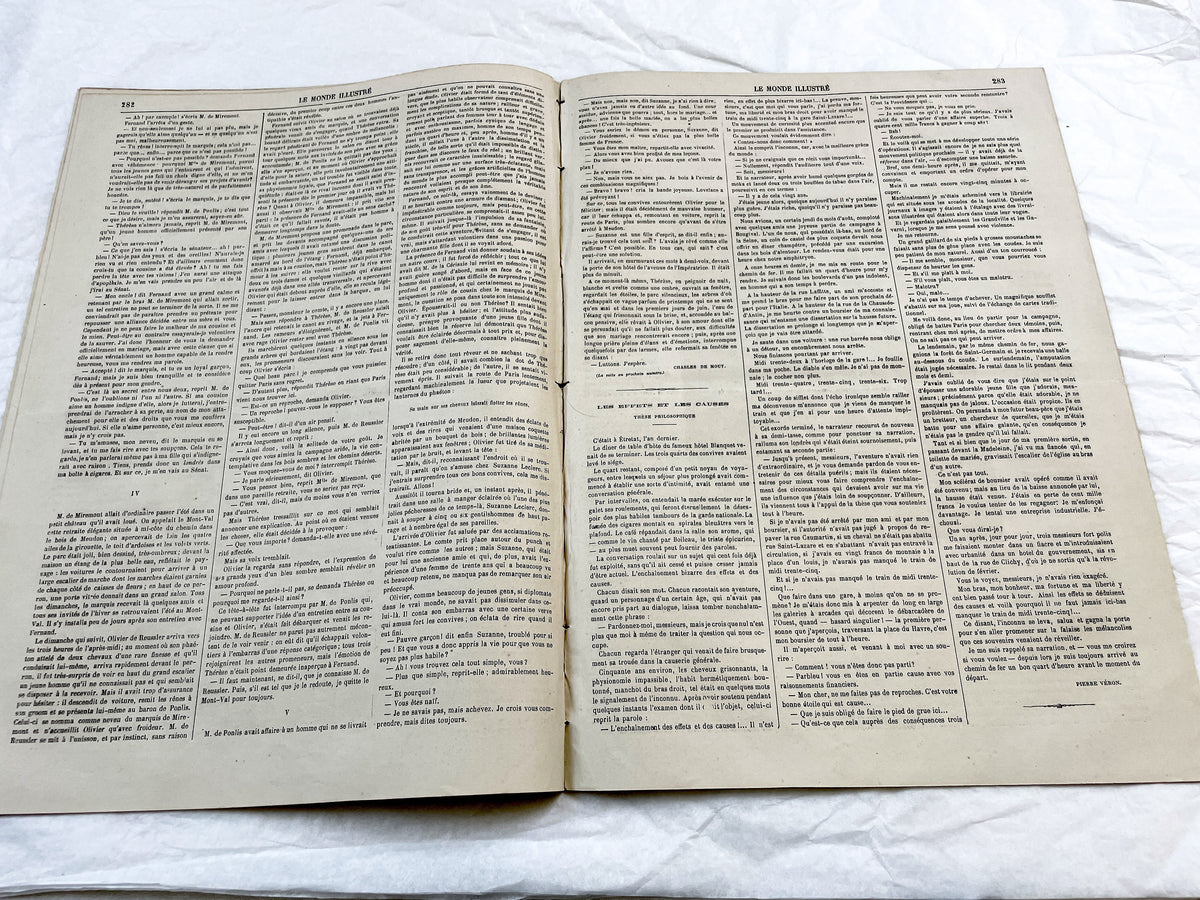 1860s - Stunning newspaper "Le monde illustré" with beautiful engravings - French weekly journal from 1865 - 16 pages
