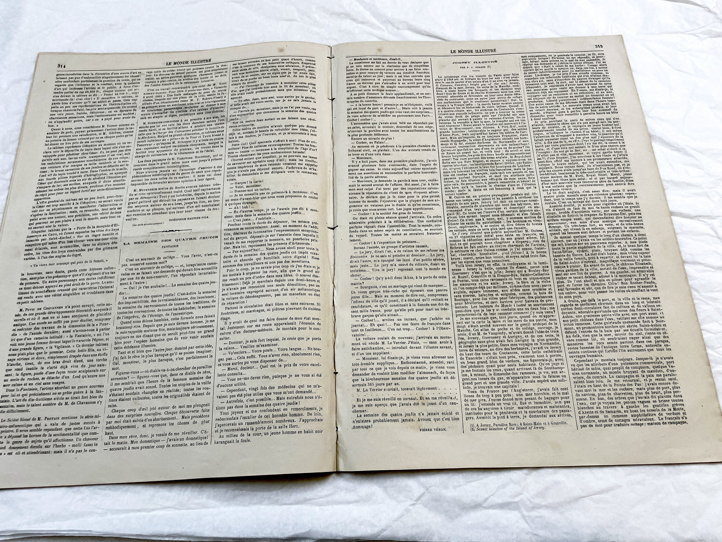 1860s - Stunning newspaper "Le monde illustré" with beautiful engravings - French newspaper from 1865 - 16 pages