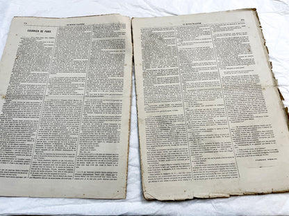 1860s - Stunning newspaper "Le monde illustré" with beautiful engravings - French weekly journal from 1867 - 16 pages