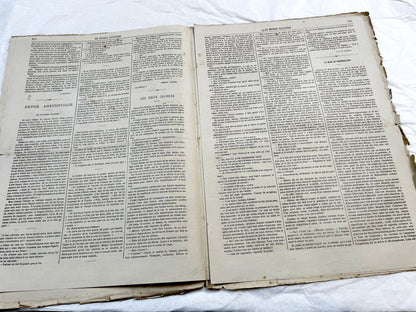 1860s - Stunning newspaper "Le monde illustré" with beautiful engravings - French weekly journal from 1867 - 16 pages