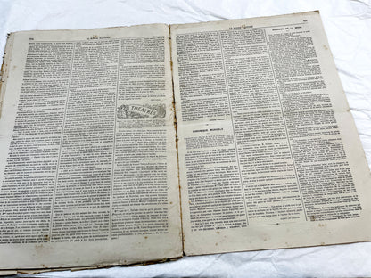 1860s - Stunning newspaper "Le monde illustré" with beautiful engravings - French weekly journal from 1867 - 16 pages