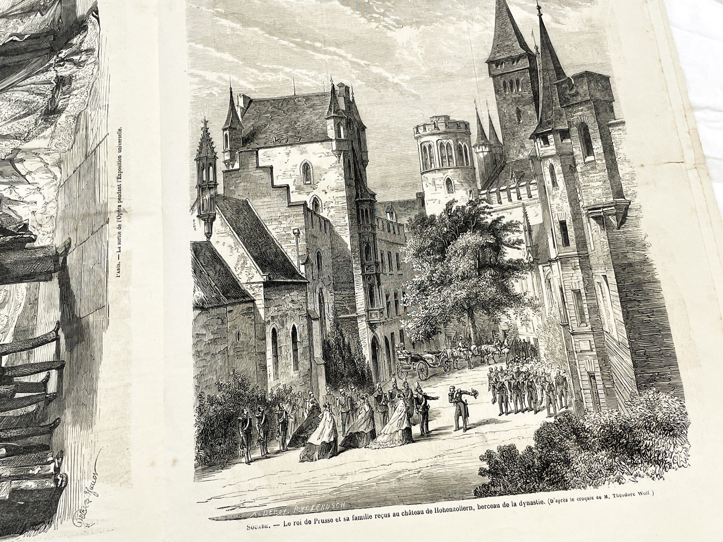 1860s - Stunning newspaper "Le monde illustré" with beautiful engravings - French weekly journal from 1867 - 16 pages