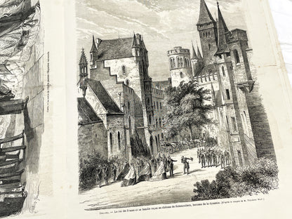 1860s - Stunning newspaper "Le monde illustré" with beautiful engravings - French weekly journal from 1867 - 16 pages