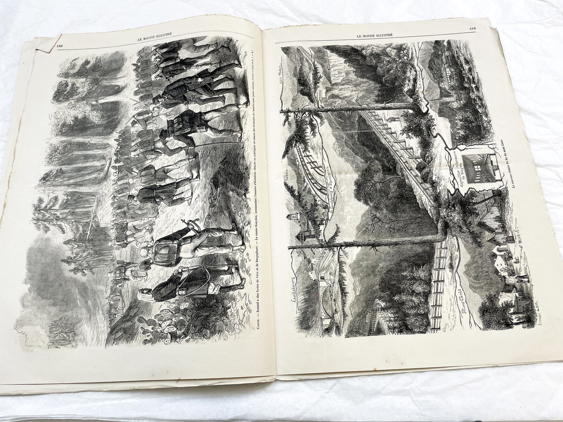 1860s - Stunning newspaper "Le monde illustré" with beautiful engravings - French newspaper from 1867 - 16 pages