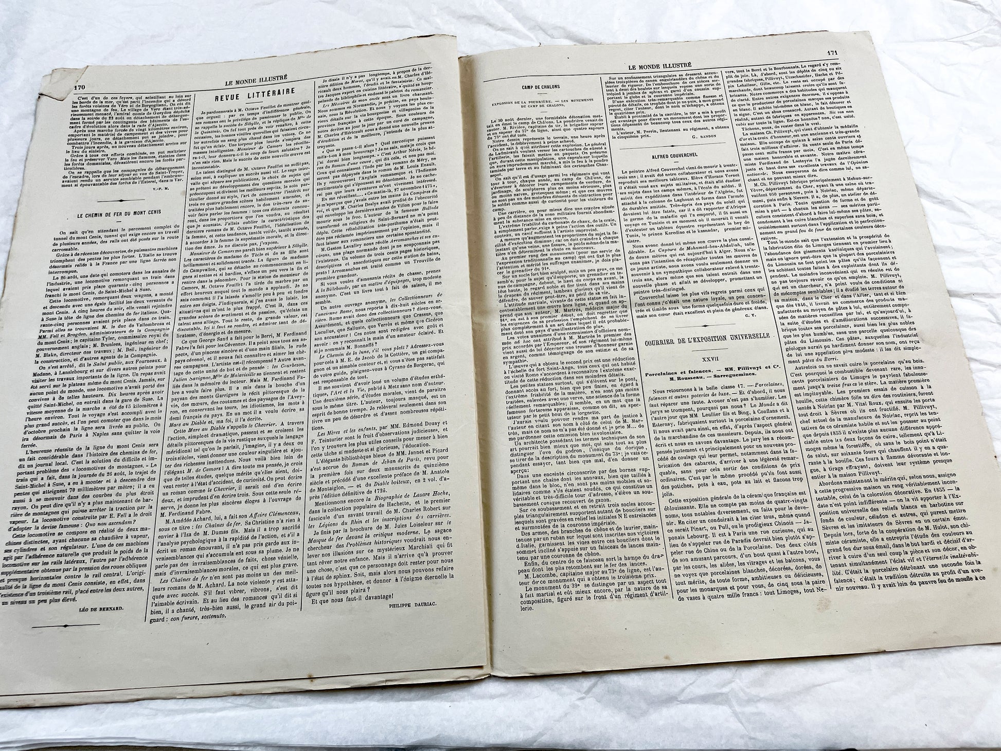 1860s - Stunning newspaper "Le monde illustré" with beautiful engravings - French newspaper from 1867 - 16 pages