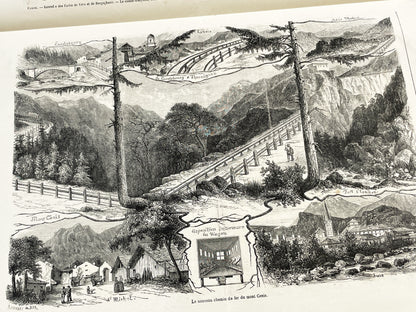 1860s - Stunning newspaper "Le monde illustré" with beautiful engravings - French newspaper from 1867 - 16 pages