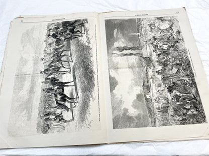 1860s - Stunning newspaper "Le monde illustré" with beautiful engravings - French newspaper from 1867 - 16 pages