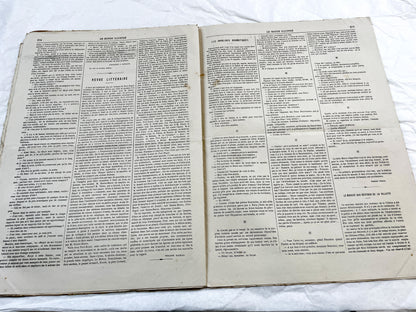 1860s - Stunning newspaper "Le monde illustré" with beautiful engravings - French newspaper from 1867 - 16 pages