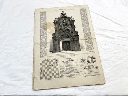 1860s - Stunning newspaper "Le monde illustré" with beautiful engravings - French newspaper from 1867 - 16 pages