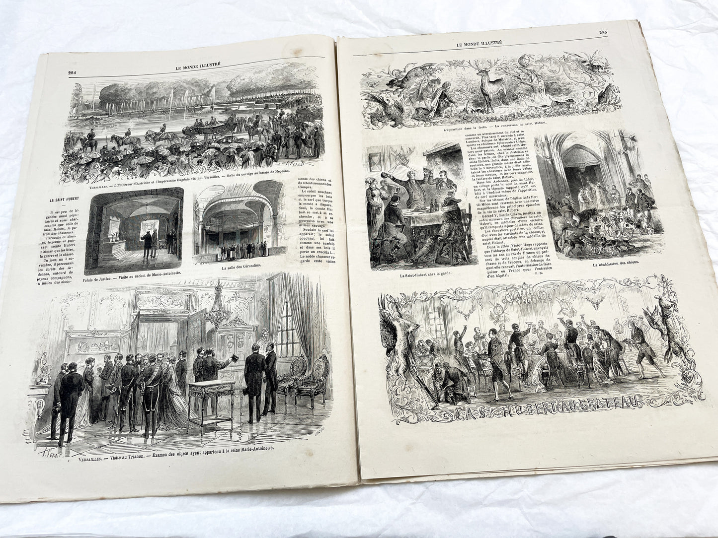 1860s - Stunning newspaper "Le monde illustré" with beautiful engravings - French newspaper from 1867 - 16 pages