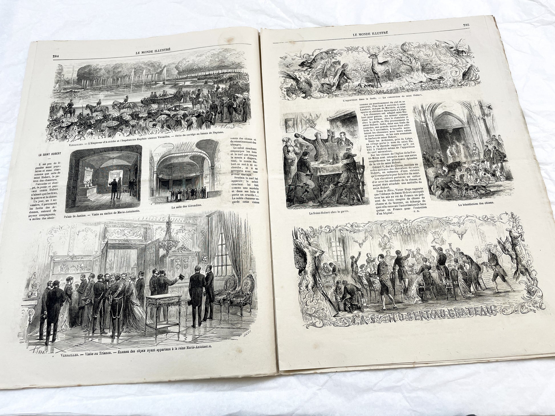 1860s - Stunning newspaper "Le monde illustré" with beautiful engravings - French newspaper from 1867 - 16 pages