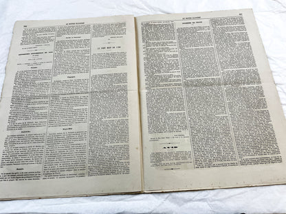 1860s - Stunning newspaper "Le monde illustré" with beautiful engravings - French newspaper from 1867 - 16 pages