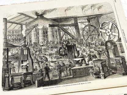 1860s - Stunning newspaper "Le monde illustré" with beautiful engravings - French newspaper from 1867 - 16 pages