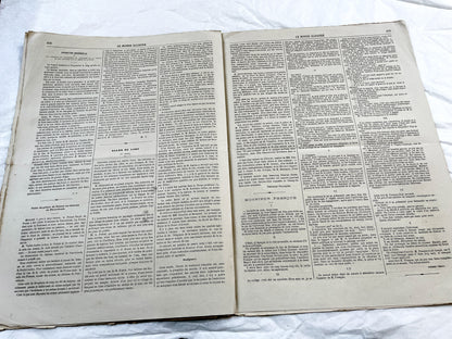 1860s - Stunning newspaper "Le monde illustré" with beautiful engravings - French newspaper from 1867 - 16 pages
