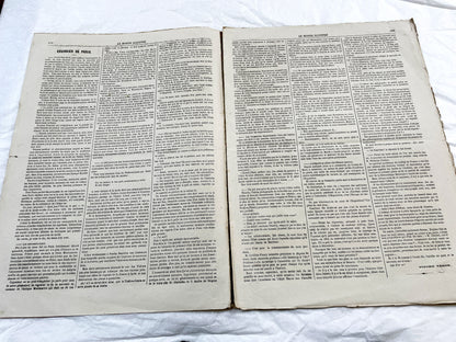 1860s - Stunning newspaper "Le monde illustré" with beautiful engravings - French newspaper from 1867 - 16 pages