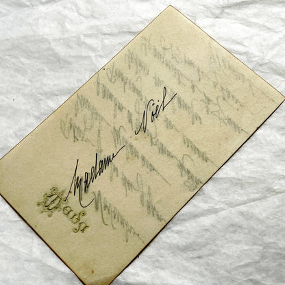 1900s - Elegant Hand-Written French Menu Card from the Early 20th Century - A Glimpse into Historic European Fine Dining - Gastronomy