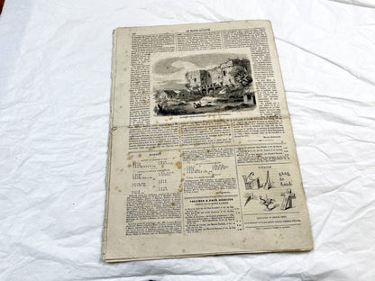 1860s - Stunning newspaper "Le monde illustré" with beautiful engravings - French newspaper from 1867 - 16 pages