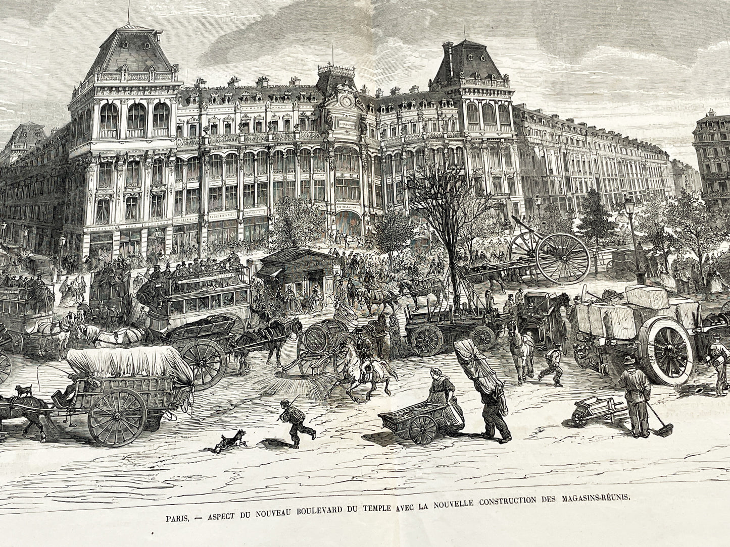1860s - Stunning newspaper "Le monde illustré" with beautiful engravings - French newspaper from 1867 - 16 pages