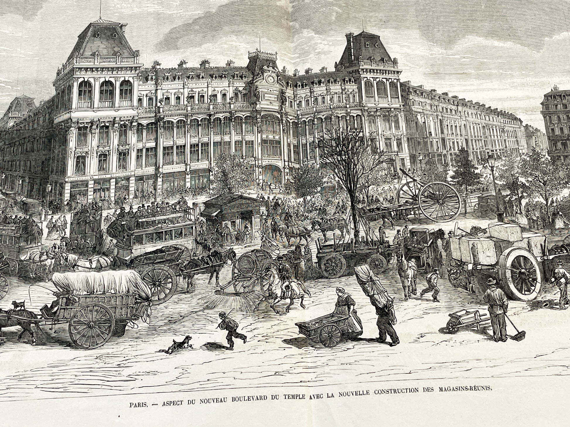 1860s - Stunning newspaper "Le monde illustré" with beautiful engravings - French newspaper from 1867 - 16 pages