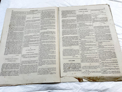 1860s - Stunning newspaper "Le monde illustré" with beautiful engravings - French newspaper from 1867 - 16 pages