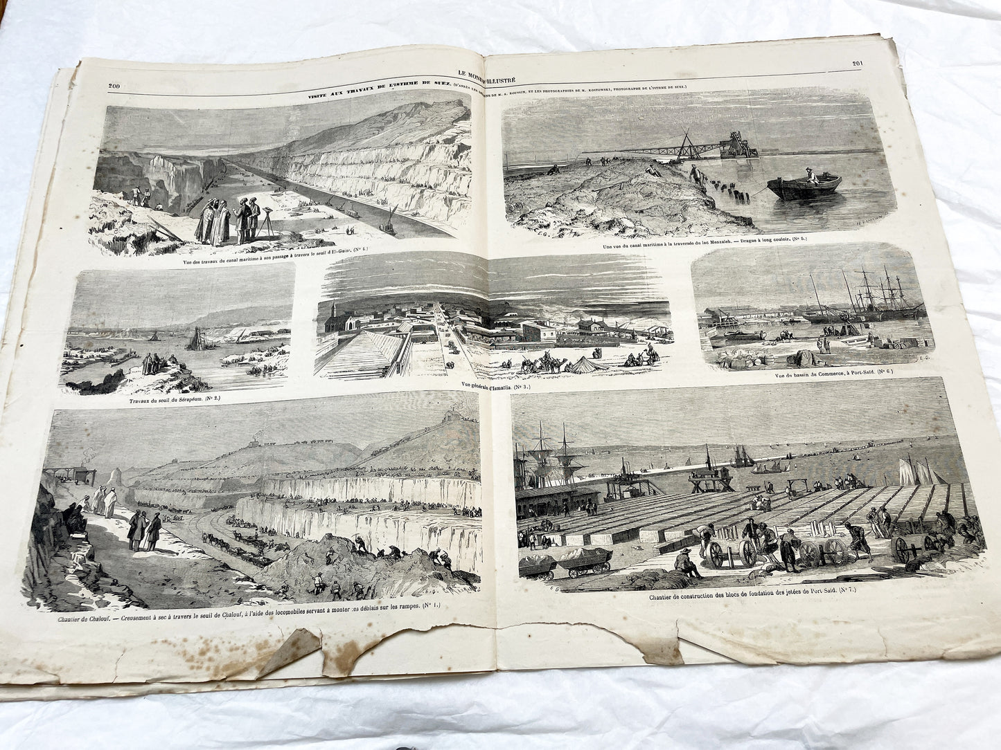 1860s - Stunning newspaper "Le monde illustré" with beautiful engravings - French newspaper from 1867 - 16 pages