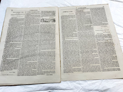 1860s - Stunning newspaper "Le monde illustré" with beautiful engravings - French newspaper from 1867 - 16 pages