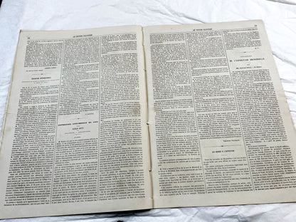 1860s - Stunning newspaper "Le monde illustré" with beautiful engravings - French newspaper from 1867 - 16 pages