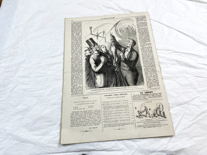 1860s - Stunning newspaper "Le monde illustré" with beautiful engravings - French newspaper from 1867 - 16 pages