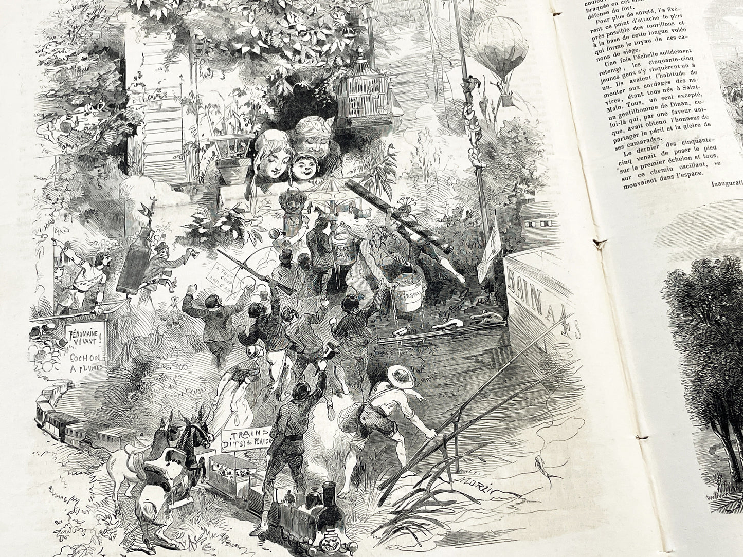 1860s - Stunning newspaper "Le monde illustré" with beautiful engravings - French newspaper from 1867 - 16 pages