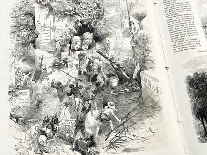 1860s - Stunning newspaper "Le monde illustré" with beautiful engravings - French newspaper from 1867 - 16 pages